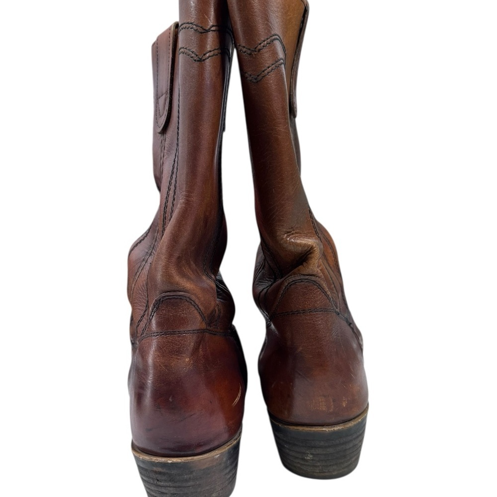 VTG Landis Biltrite Cowboy Boots- Men's 11.5-12 Leather Western - Picture 4 of 8